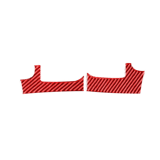 2 PCS / Set Carbon Fiber Car Dashboard Air Outlet Decorative Sticker for Toyota Tundra 2014-2018,Right Drive (Red) by buy2fix