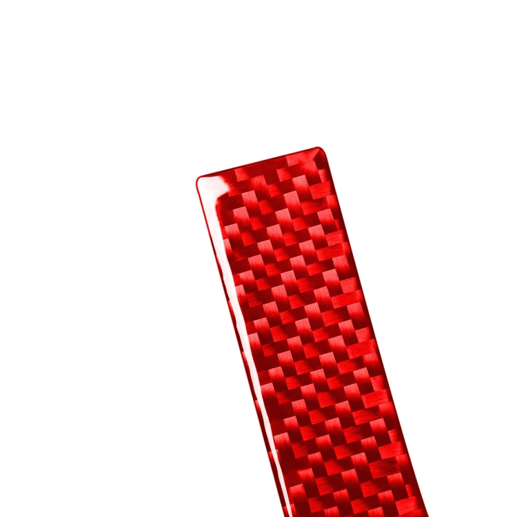 4 PCS / Set Carbon Fiber Car Inner Handle Decorative Sticker for Toyota Tundra 2014-2018,Left and Right Drive Universal(Red) by buy2fix