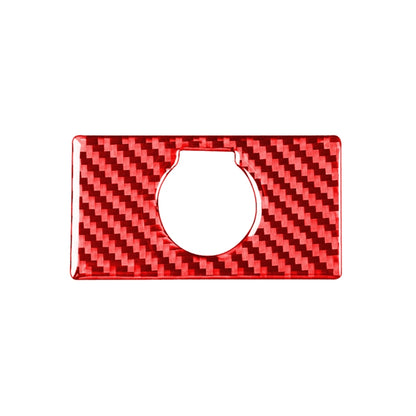 Carbon Fiber Car Rear Cigarette Lighter Switch Decorative Sticker for Toyota Tundra 2014-2018,Left and Right Drive Universal (Red) by buy2fix
