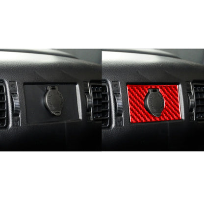 Carbon Fiber Car Rear Cigarette Lighter Switch Decorative Sticker for Toyota Tundra 2014-2018,Left and Right Drive Universal (Red) by buy2fix