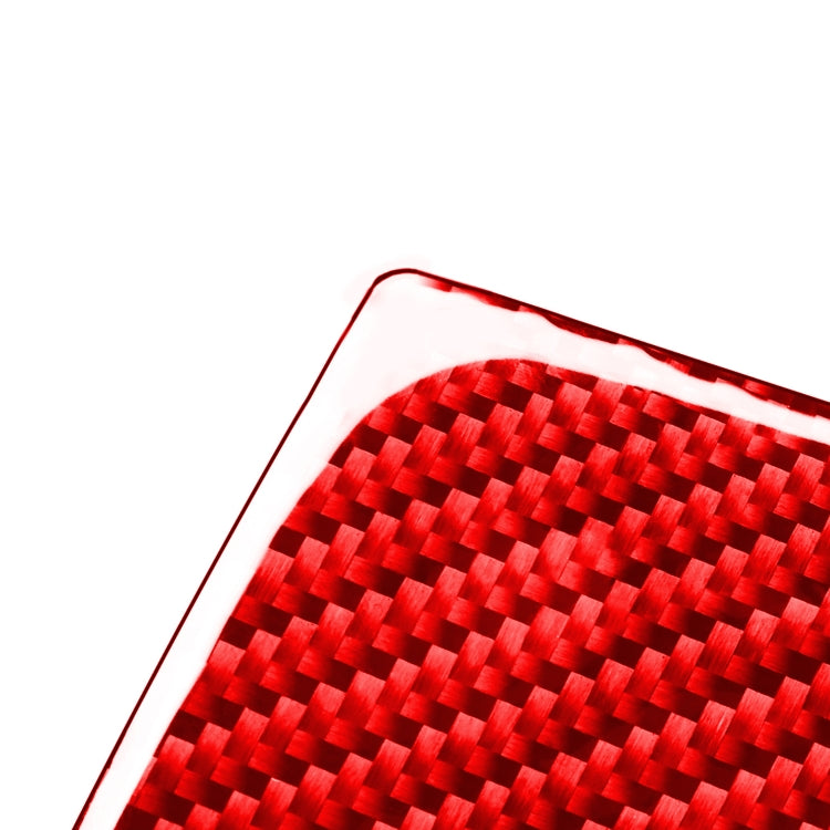 4 PCS / Set Carbon Fiber Car Rear Seat Adjustment Panel Decorative Sticker for Toyota Tundra 2014-2018,Left and Right Drive Universal (Red) by buy2fix