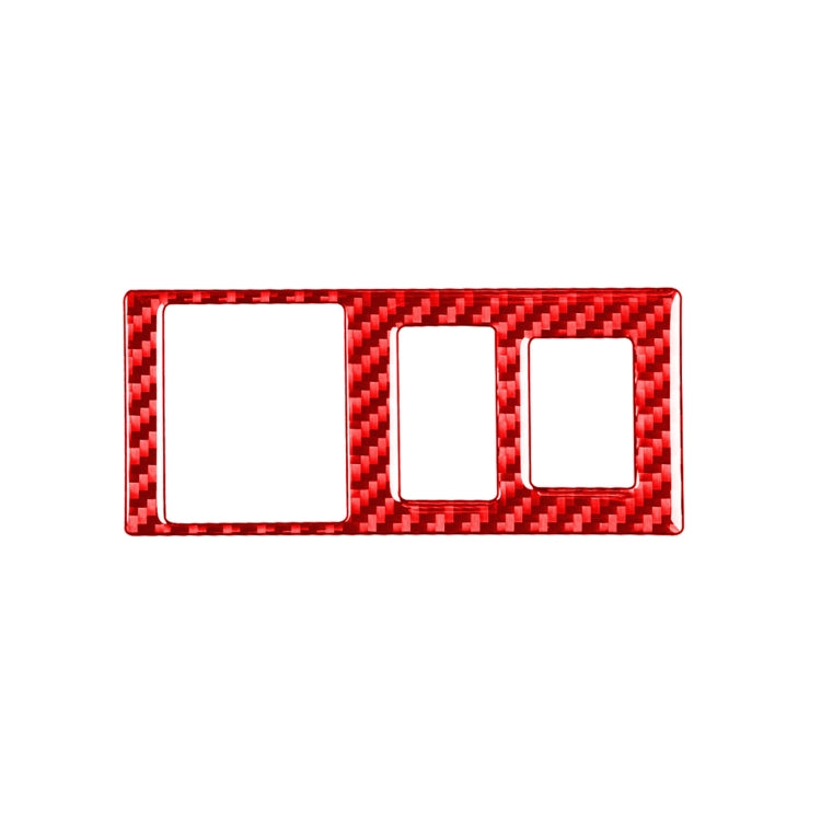 Carbon Fiber Car Headlight Height Adjustment Switch Decorative Sticker for Toyota Tundra 2014-2018,Left and Right Drive Universal (Red) by buy2fix