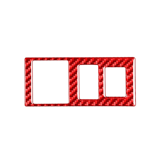 Carbon Fiber Car Headlight Height Adjustment Switch Decorative Sticker for Toyota Tundra 2014-2018,Left and Right Drive Universal (Red) by buy2fix