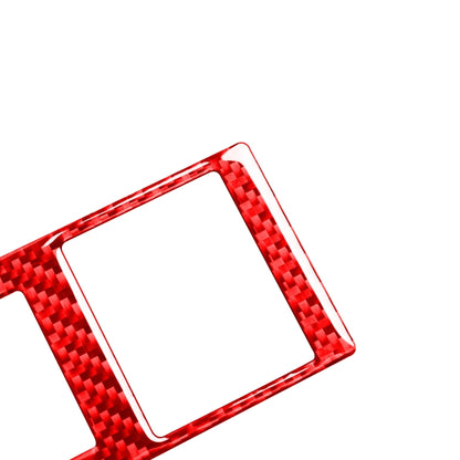 Carbon Fiber Car Headlight Height Adjustment Switch Decorative Sticker for Toyota Tundra 2014-2018,Left and Right Drive Universal (Red) by buy2fix