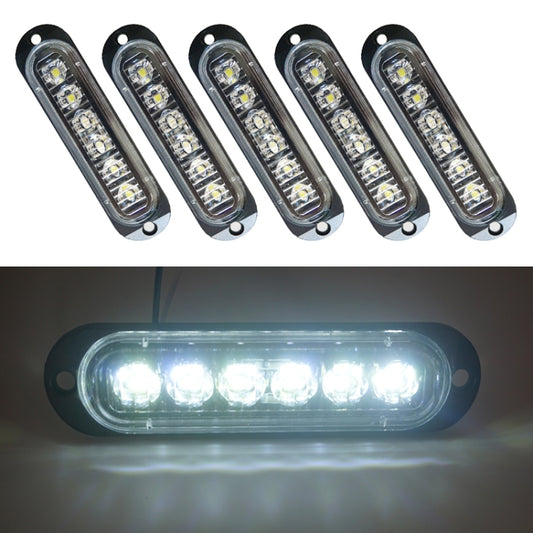 5 PCS MK-093 Car / Truck 6LEDs Side Marker Indicator Lights Bulb Lamp (White Light) - Clearance Lights by buy2fix | Online Shopping UK | buy2fix