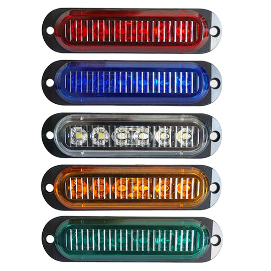 5 PCS MK-093 Car / Truck 6LEDs Side Marker Indicator Lights Bulb Lamp (Red Light) - Clearance Lights by buy2fix | Online Shopping UK | buy2fix