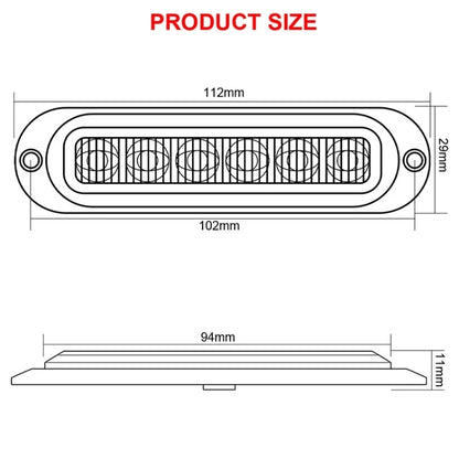 5 PCS MK-093 Car / Truck 6LEDs Side Marker Indicator Lights Bulb Lamp (White Light) - Clearance Lights by buy2fix | Online Shopping UK | buy2fix