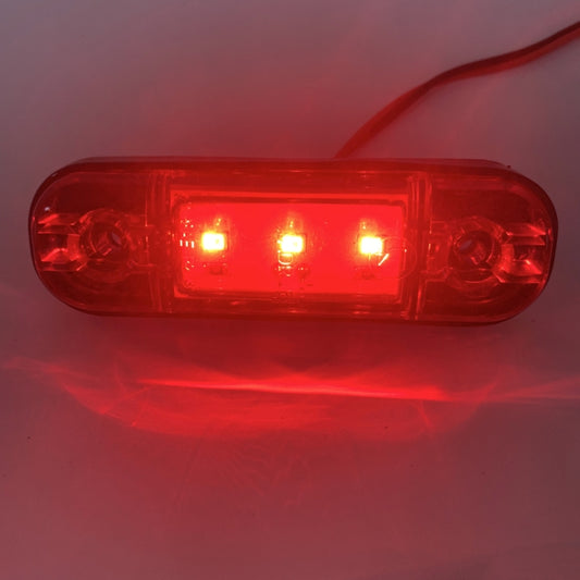 5 PCS MK-327 Car / Truck 3LEDs Side Marker Indicator Light Tail Light (Red Light) - Clearance Lights by buy2fix | Online Shopping UK | buy2fix
