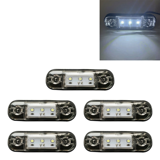 5 PCS MK-327 Car / Truck 3LEDs Side Marker Indicator Light Tail Light (White Light) - Clearance Lights by buy2fix | Online Shopping UK | buy2fix