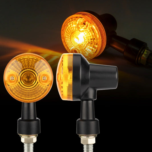 2 PCS PE-ZS101 Motorcycle Turn Signal Light (Black) - Turn Signal by buy2fix | Online Shopping UK | buy2fix
