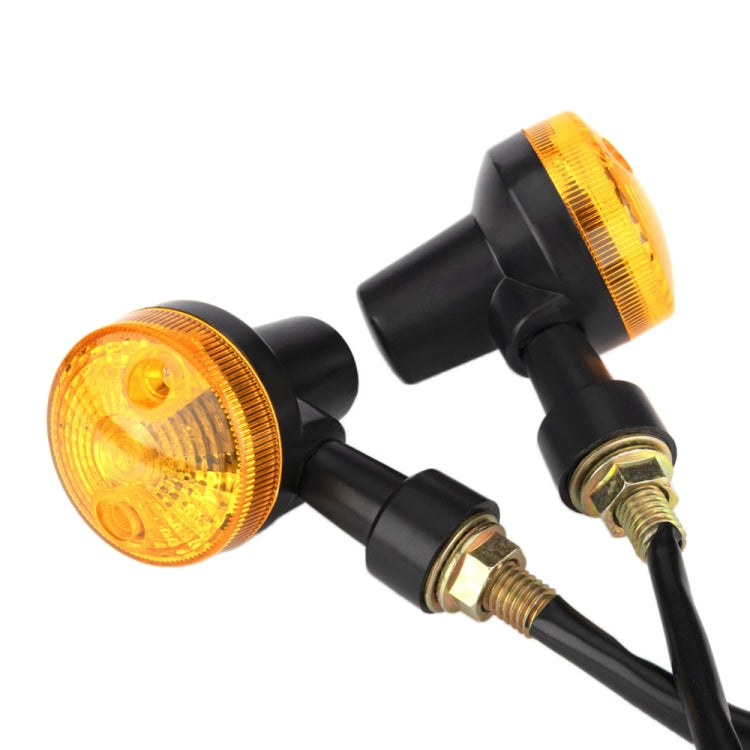 2 PCS PE-ZS101 Motorcycle Turn Signal Light (Black) - Turn Signal by buy2fix | Online Shopping UK | buy2fix