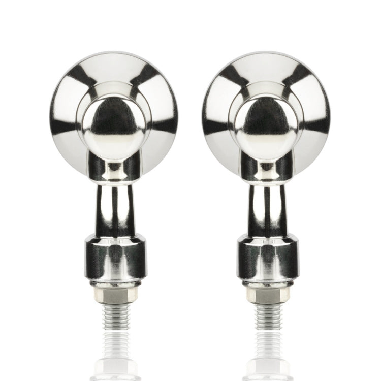 2 PCS PE-ZS101 Motorcycle Turn Signal Light (Silver) - Turn Signal by buy2fix | Online Shopping UK | buy2fix