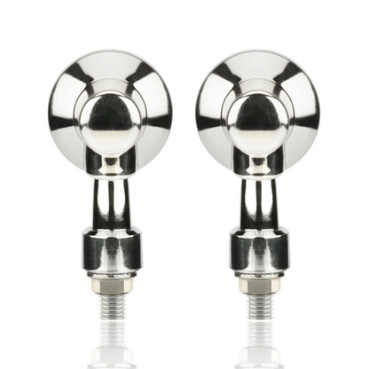 2 PCS PE-ZS101 Motorcycle Turn Signal Light (Silver) - Turn Signal by buy2fix | Online Shopping UK | buy2fix
