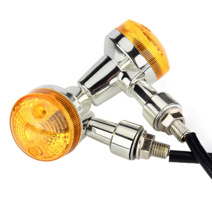 2 PCS PE-ZS101 Motorcycle Turn Signal Light (Silver) - Turn Signal by buy2fix | Online Shopping UK | buy2fix