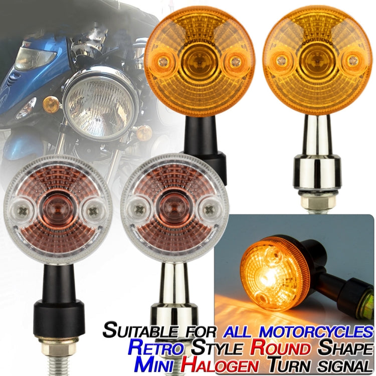 2 PCS PE-ZS101 Motorcycle Turn Signal Light (Black) - Turn Signal by buy2fix | Online Shopping UK | buy2fix