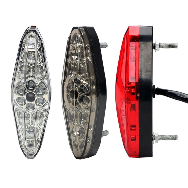 2 PCS KC-WD-NEW-3X Motorcycle LED Brake Light Running Lamp (Transparent) - Signal Lights by buy2fix | Online Shopping UK | buy2fix