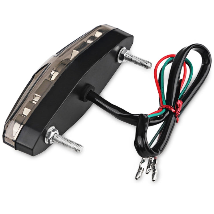 2 PCS KC-WD-NEW-3X Motorcycle LED Brake Light Running Lamp (Transparent) - Signal Lights by buy2fix | Online Shopping UK | buy2fix