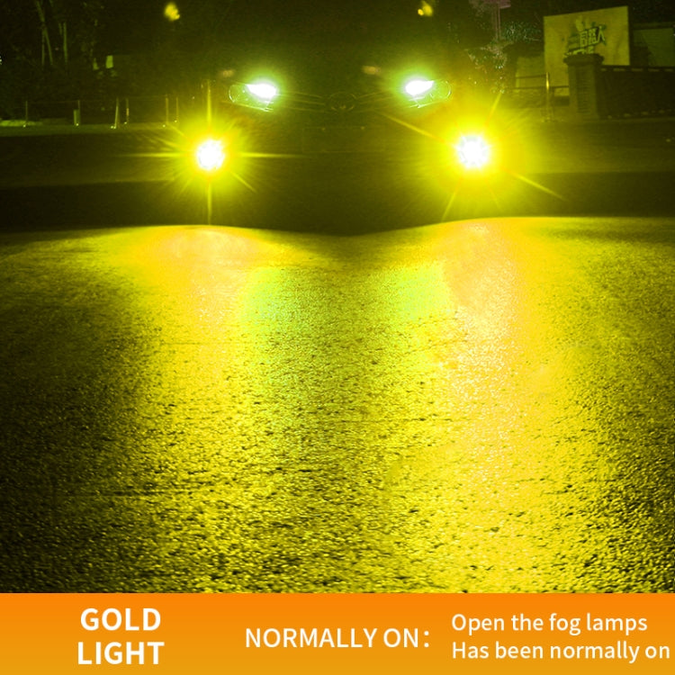 1 Pair 9005 27W / DC12V Car Aluminum Alloy LED Headlight (Gold Light) - LED Headlamps by buy2fix | Online Shopping UK | buy2fix