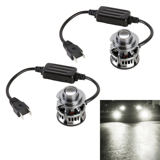 1 Pair H7 27W / DC12V Car Aluminum Alloy LED Headlight (White Light)