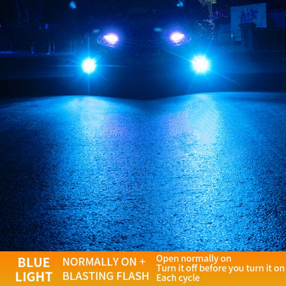 1 Pair 9005 27W / DC12V Car Aluminum Alloy Flashing LED Headlight (Blue Light) - LED Headlamps by buy2fix | Online Shopping UK | buy2fix