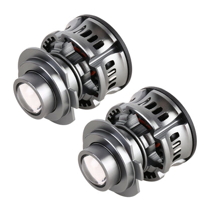 1 Pair H7 27W / DC12V Car Aluminum Alloy Flashing LED Headlight (Lime Green) - LED Headlamps by buy2fix | Online Shopping UK | buy2fix