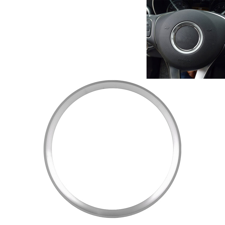 Car Steering Wheel Decorative Ring Cover for Mercedes-Benz,Inner Diameter: 5.8cm (Silver) - Decoration Rings by buy2fix | Online Shopping UK | buy2fix