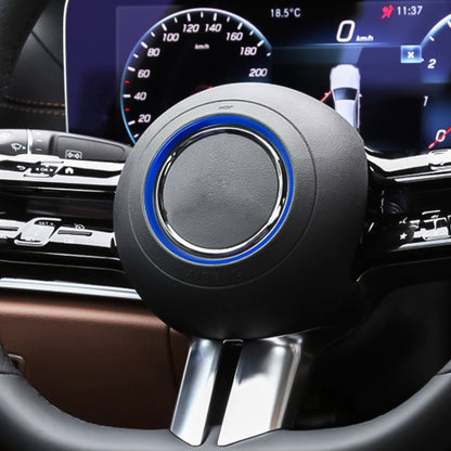 Car Steering Wheel Decorative Ring Cover for Mercedes-Benz,Inner Diameter: 7.2cm (Blue) - Decoration Rings by buy2fix | Online Shopping UK | buy2fix