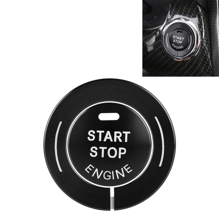 Car Engine Start Key Push Button Ring Trim Sticker for Infiniti (Black) - Decoration Rings by buy2fix | Online Shopping UK | buy2fix