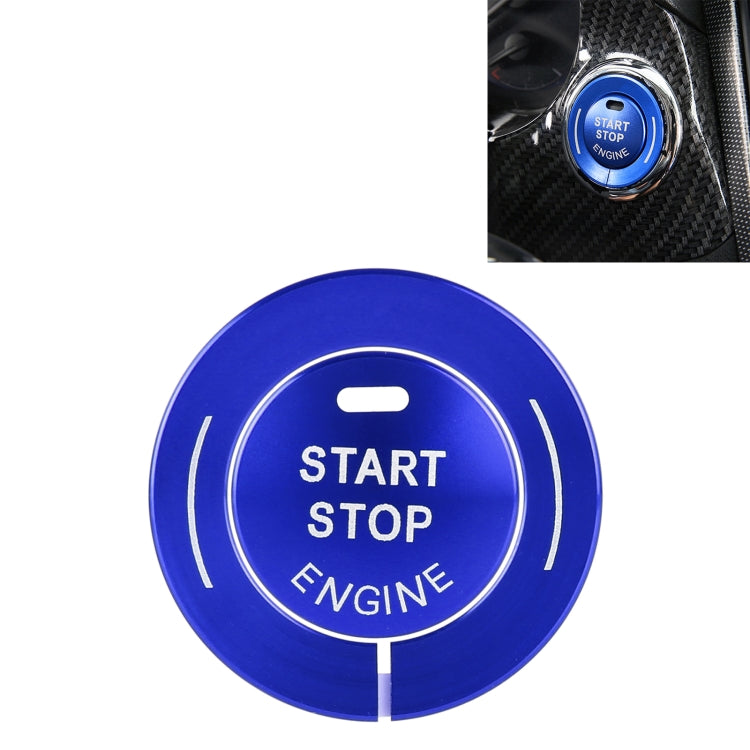 Car Engine Start Key Push Button Ring Trim Sticker for Infiniti (Blue) - Decoration Rings by buy2fix | Online Shopping UK | buy2fix