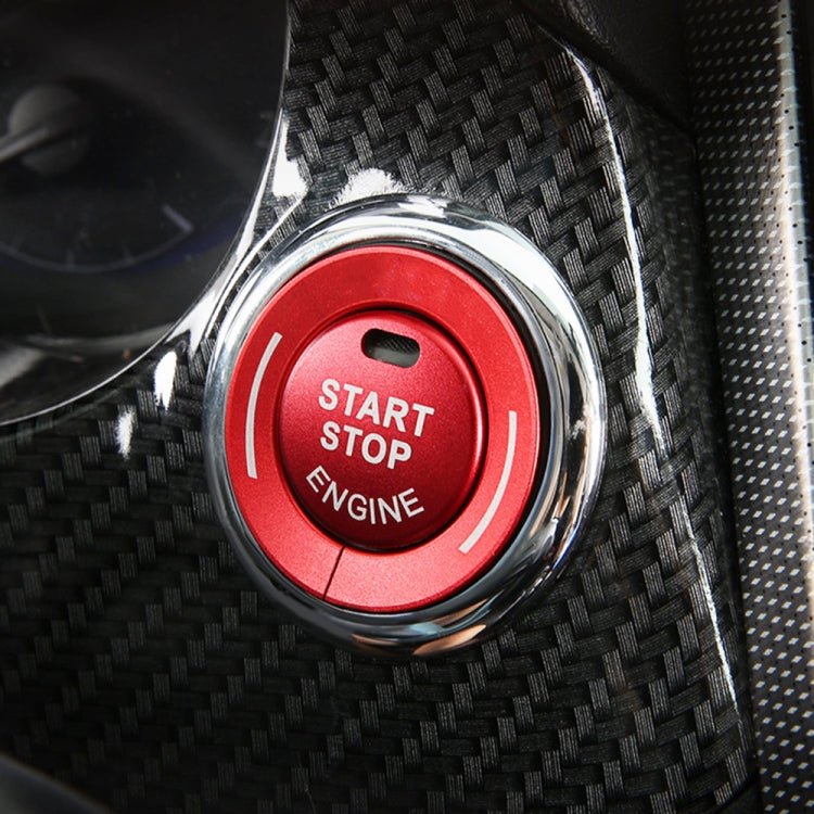 Car Engine Start Key Push Button Ring Trim Sticker for Infiniti (Red) - Decoration Rings by buy2fix | Online Shopping UK | buy2fix