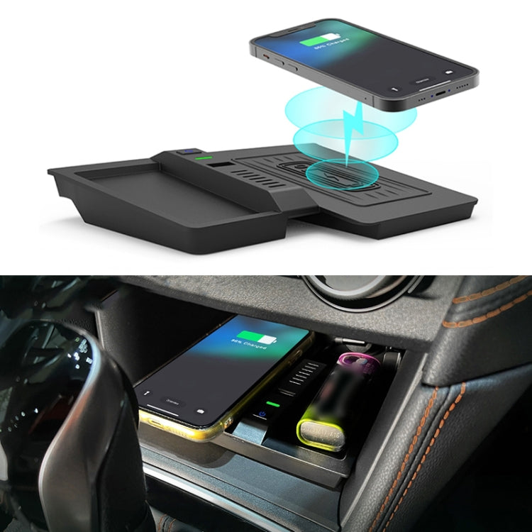 Car Qi Standard Wireless Charger 15W Quick Charging for Subaru XV 2018-2021, Left Driving - Wireless Charging Pads by buy2fix | Online Shopping UK | buy2fix