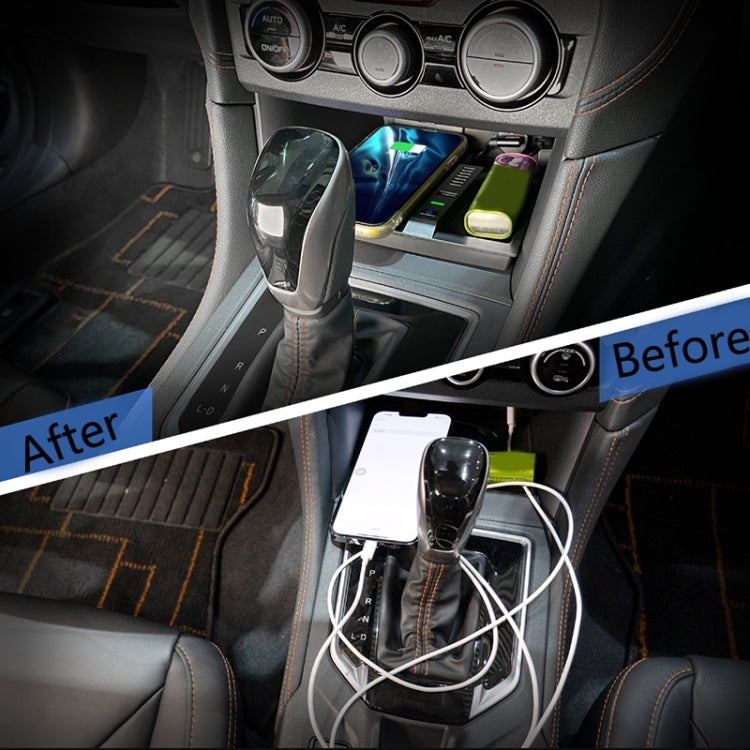 Car Qi Standard Wireless Charger 15W Quick Charging for Subaru XV 2018-2021, Left Driving - Wireless Charging Pads by buy2fix | Online Shopping UK | buy2fix