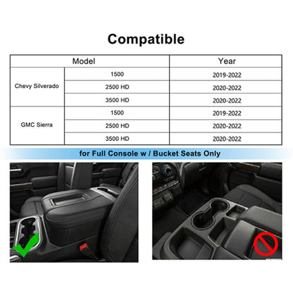 Car Qi Standard Wireless Charger 15W Quick Charging for Chevrolet Silverado 2019-2022, Left and Right Driving - Wireless Charging Pads by buy2fix | Online Shopping UK | buy2fix