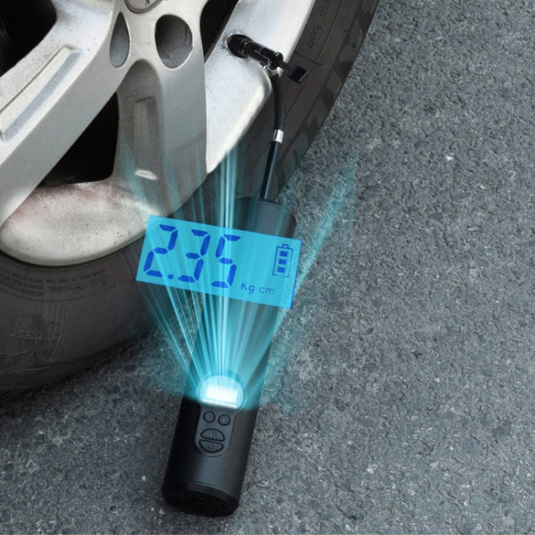 LCD Digital Display Rechargeable Portable Electric Air Pump With COB Light by buy2fix