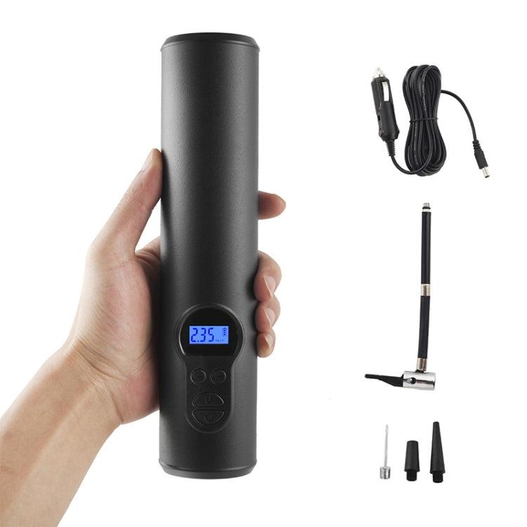 LCD Digital Display Rechargeable Portable Electric Air Pump With COB Light by buy2fix