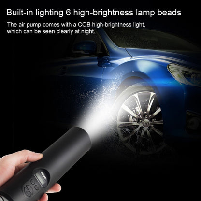 LCD Digital Display Rechargeable Portable Electric Air Pump With COB Light by buy2fix