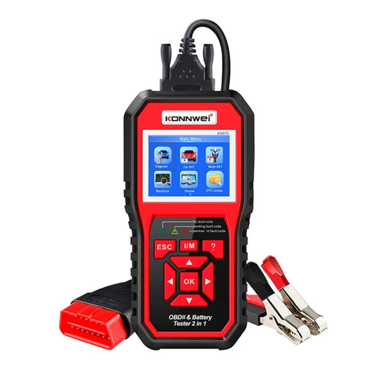 KONNWEI KW870 2 in 1 Auto OBD2 Fehlerdiagnose + Batterietester