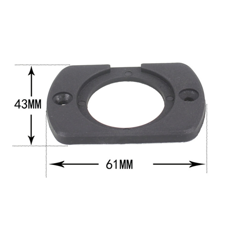 5 PCS 1 Hole Car Modified USB Charging Voltmeter Cigarette Lighter Panel - Car Interior Mouldings by buy2fix | Online Shopping UK | buy2fix