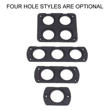 5 PCS 1 Hole Car Modified USB Charging Voltmeter Cigarette Lighter Panel - Car Interior Mouldings by buy2fix | Online Shopping UK | buy2fix
