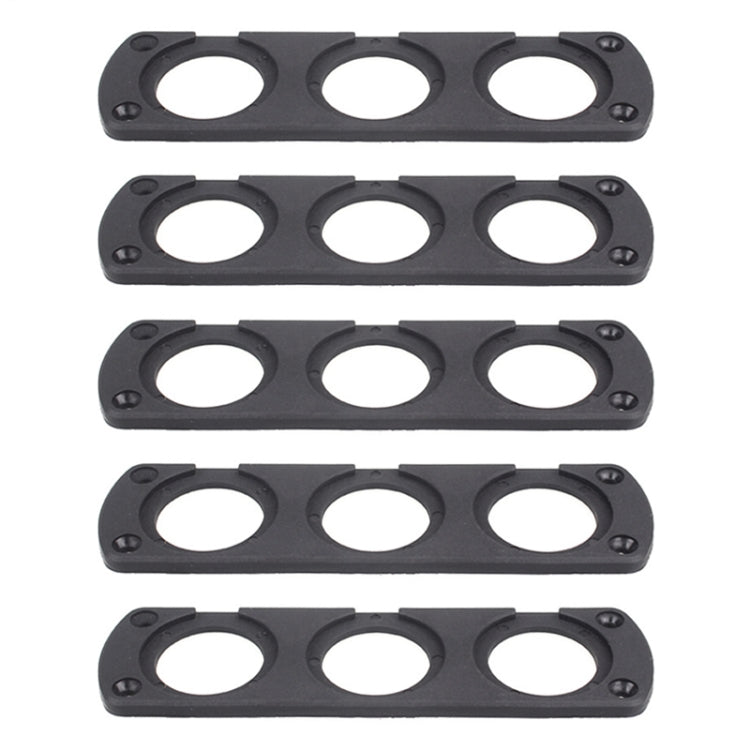 5 PCS 3-Hole Car Modified USB Charging Voltmeter Cigarette Lighter Panel - Car Interior Mouldings by buy2fix | Online Shopping UK | buy2fix