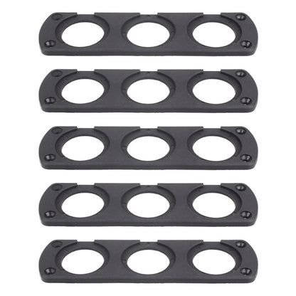 5 PCS 3-Hole Car Modified USB Charging Voltmeter Cigarette Lighter Panel - Car Interior Mouldings by buy2fix | Online Shopping UK | buy2fix