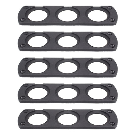 5 PCS 3-Hole Car Modified USB Charging Voltmeter Cigarette Lighter Panel - Car Interior Mouldings by buy2fix | Online Shopping UK | buy2fix