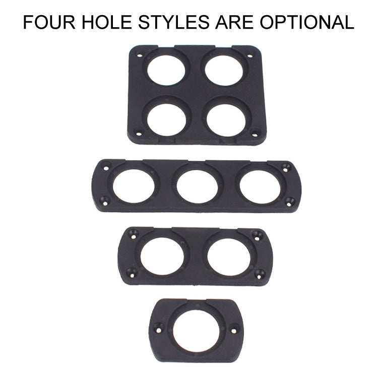 5 PCS 3-Hole Car Modified USB Charging Voltmeter Cigarette Lighter Panel - Car Interior Mouldings by buy2fix | Online Shopping UK | buy2fix