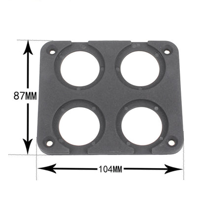 5 PCS 4-Hole Car Modified USB Charging Voltmeter Cigarette Lighter Panel - Car Interior Mouldings by buy2fix | Online Shopping UK | buy2fix