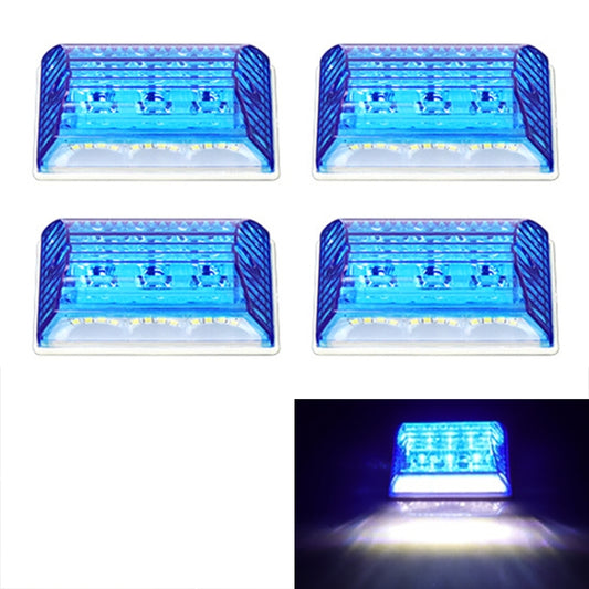 4 PCS ZS-6001 DC24V Car / Truck Side Marker Indicator Lights Bulb Lamp (Blue Light) - Clearance Lights by buy2fix | Online Shopping UK | buy2fix