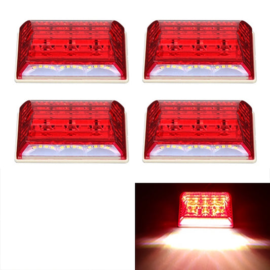 4 PCS ZS-6001 DC24V Car / Truck Side Marker Indicator Lights Bulb Lamp (Red Light) - Clearance Lights by buy2fix | Online Shopping UK | buy2fix