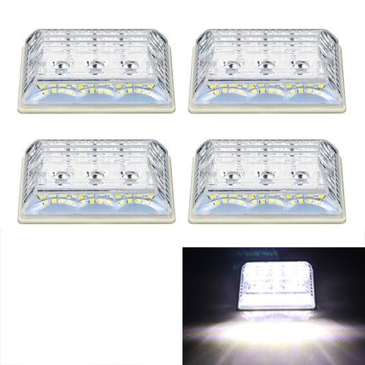 4 PCS ZS-6001 DC24V Car / Truck Side Marker Indicator Lights Bulb Lamp (White Light) - Clearance Lights by buy2fix | Online Shopping UK | buy2fix