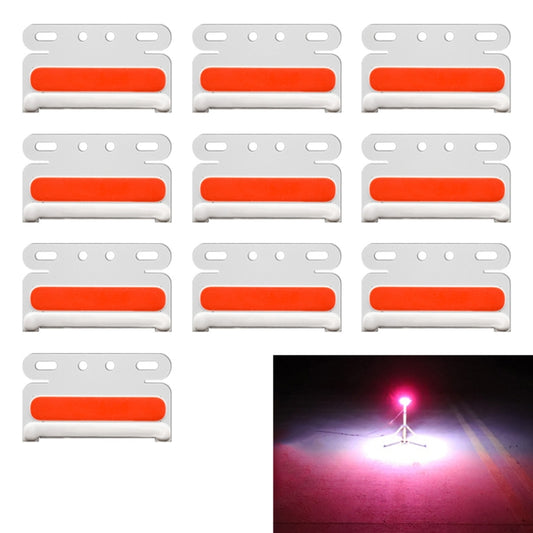 10 PCS ZS-7009 DC24V Waterproof Car / Truck Side Marker Indicator Lights Bulb Lamp(Red Light) - Clearance Lights by buy2fix | Online Shopping UK | buy2fix