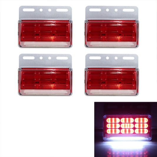 4 PCS ZS-9001 DC24V 9D Waterproof Car / Truck Side Marker Indicator Lights Bulb Lamp (Red Light) - Clearance Lights by buy2fix | Online Shopping UK | buy2fix
