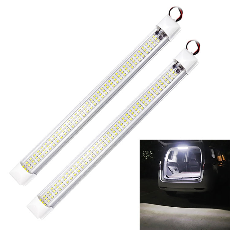 2 PCS ZS-3333 Top Switch Type 12-80V High Bright 108LEDs Car Dome Light Cabin Light Bar - Dome Lights by buy2fix | Online Shopping UK | buy2fix